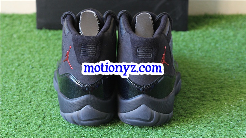 Authentic Air Jordan 11 Retro 72-10 Black Custom